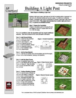 Building a Light Post
