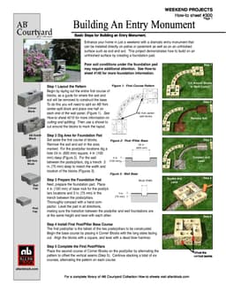 Building an Entry Monument