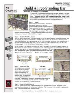 Building an Outdoor Bar - Option 1