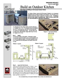 Building an Outdoor Kitchen - Option 1