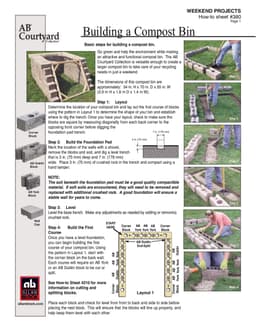 Building a Compost Bin