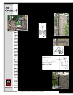 Add a Gate or Railing to an AB Courtyard Post