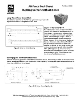 Building Corners with AB Fence