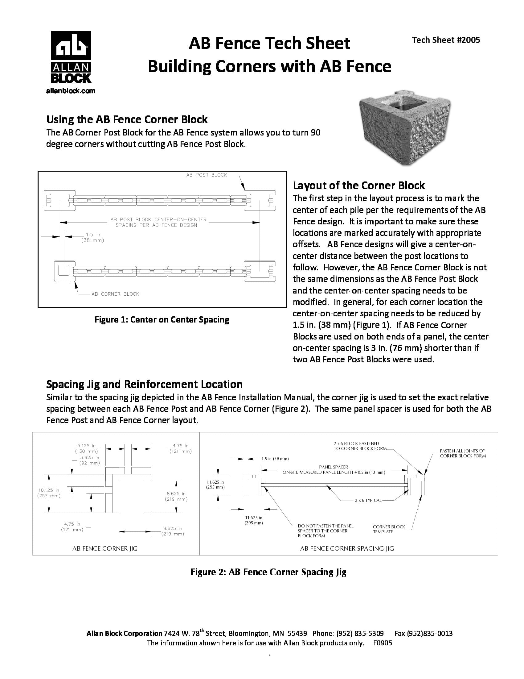 Building Corners with AB Fence