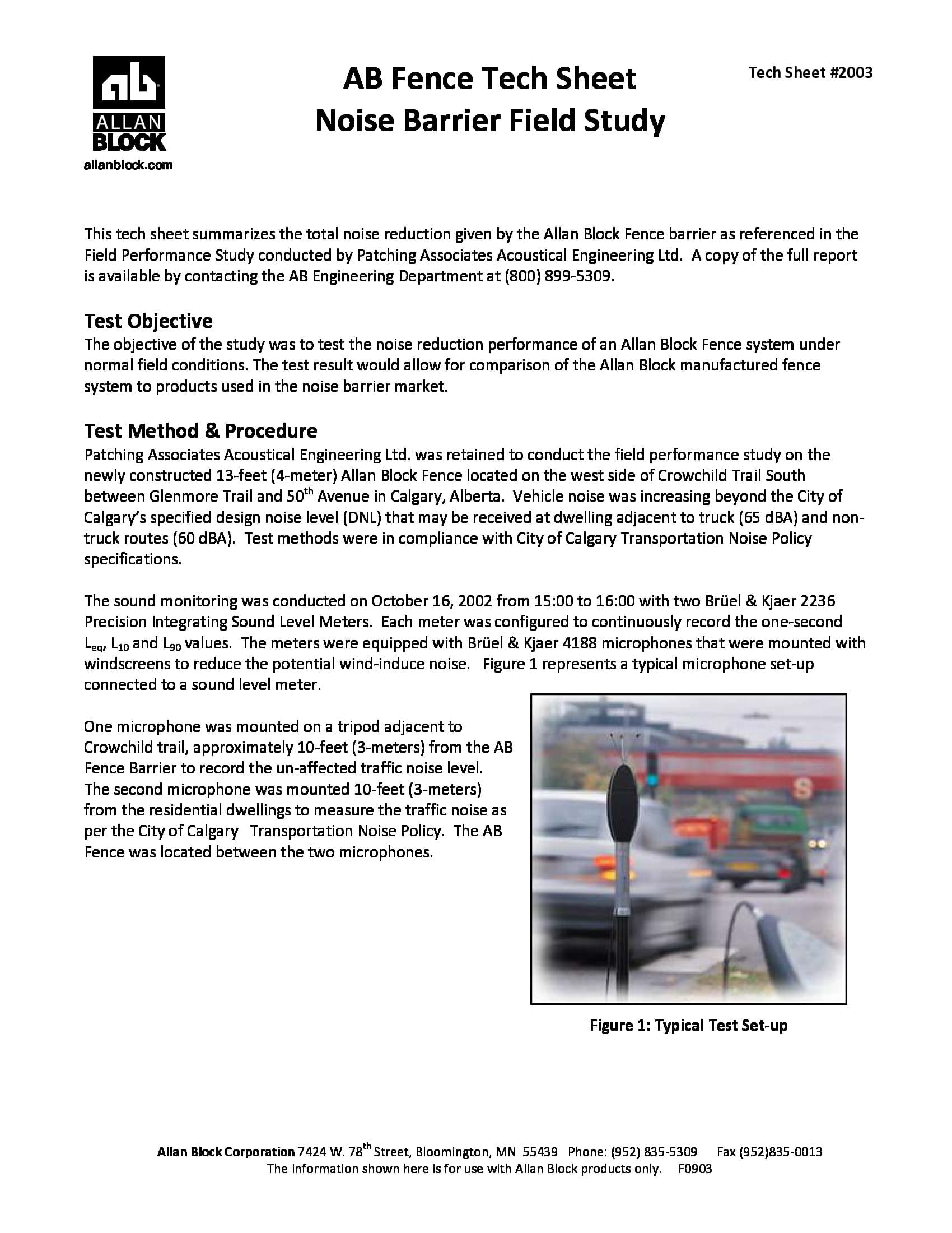 Noise Barrier Field Study