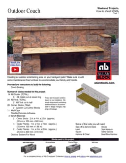 Building an Outdoor Couch