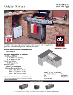 Building an Outdoor Kitchen - Option 2
