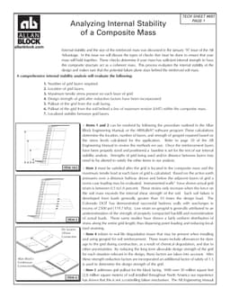 Analyzing Internal Stability of a Composite Mass