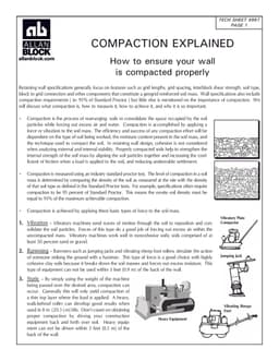 Compaction: Is Your Wall Compacted Properly?